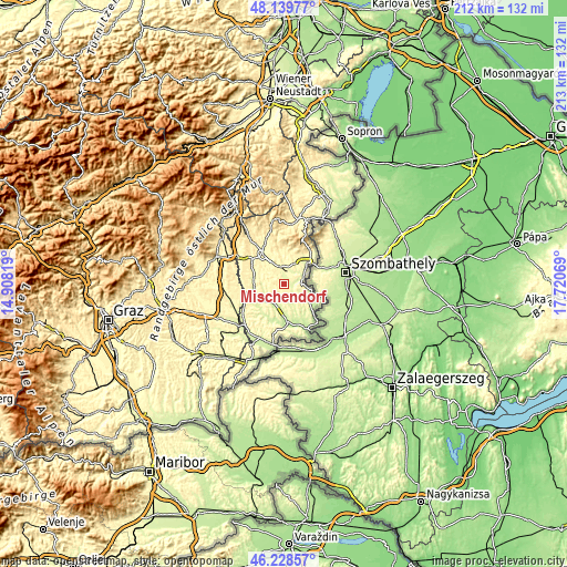 Topographic map of Mischendorf