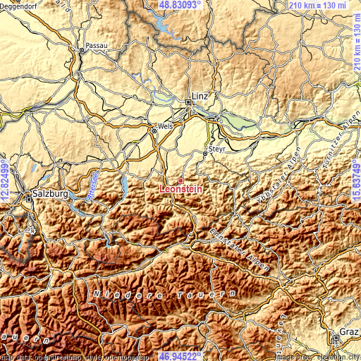 Topographic map of Leonstein