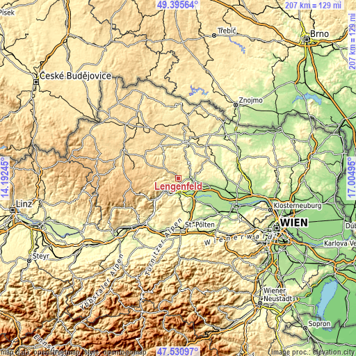 Topographic map of Lengenfeld