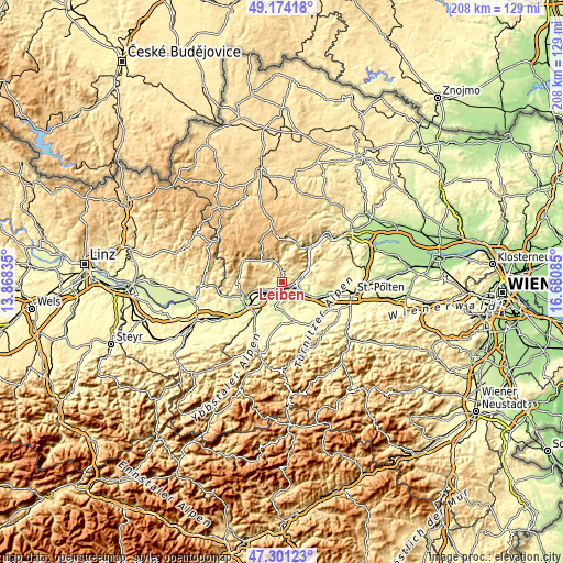 Topographic map of Leiben