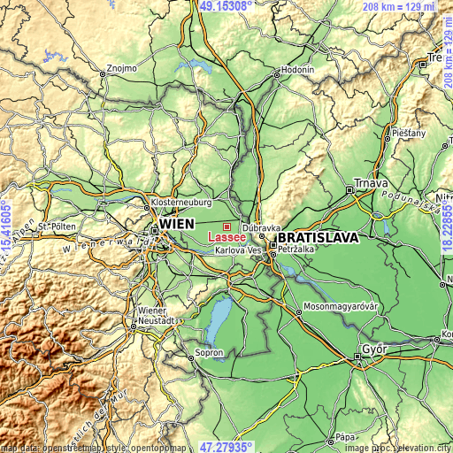 Topographic map of Lassee