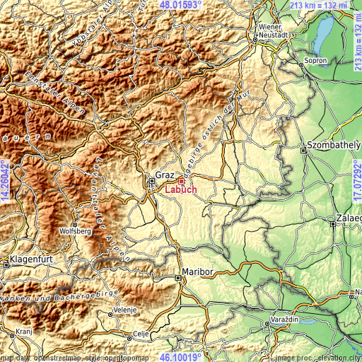 Topographic map of Labuch