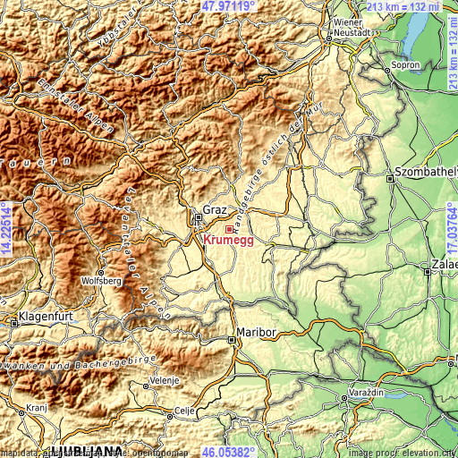 Topographic map of Krumegg