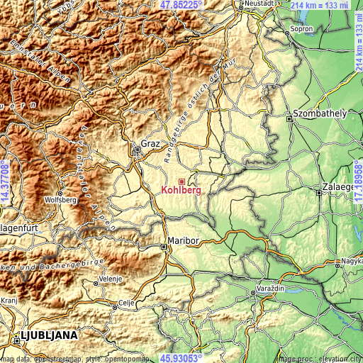 Topographic map of Kohlberg