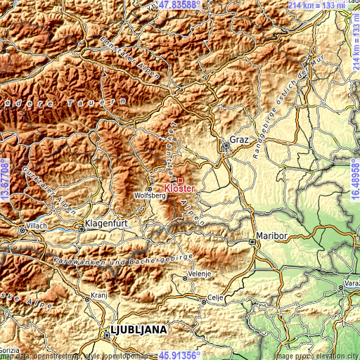 Topographic map of Kloster