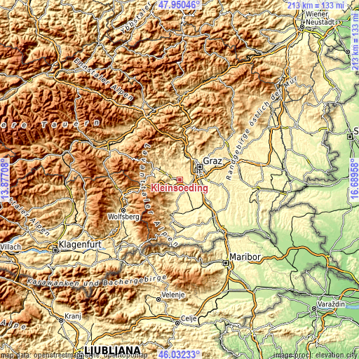 Topographic map of Kleinsöding