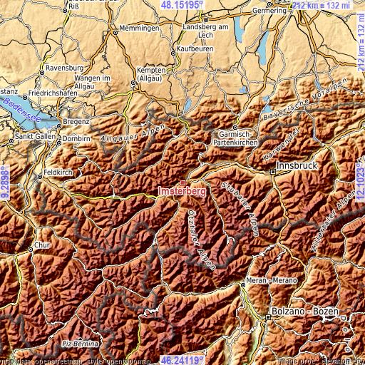 Topographic map of Imsterberg