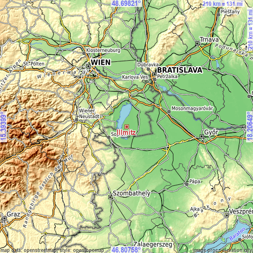 Topographic map of Illmitz