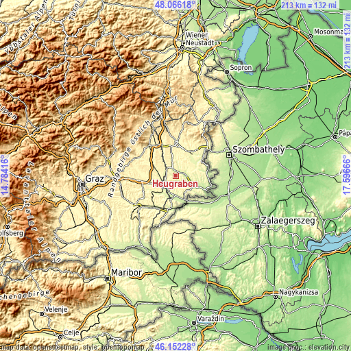 Topographic map of Heugraben