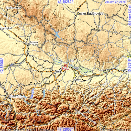 Topographic map of Hart