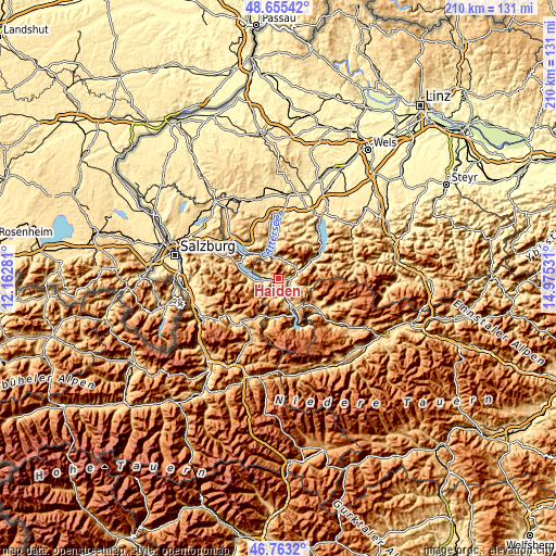 Topographic map of Haiden