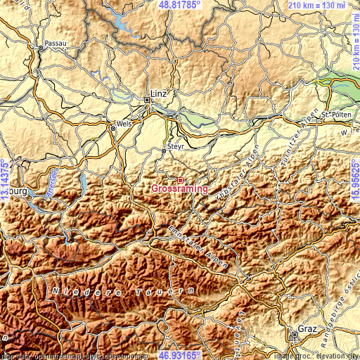 Topographic map of Grossraming