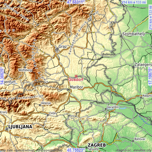 Topographic map of Gosdorf