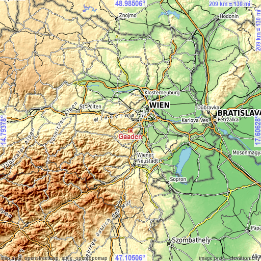 Topographic map of Gaaden