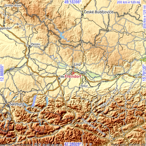 Topographic map of Freindorf