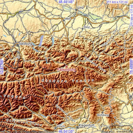 Topographic map of Falkenburg