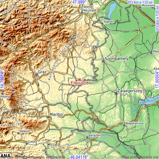 Topographic map of Eltendorf