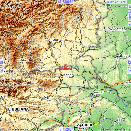 Topographic map of Eichfeld