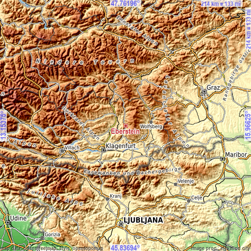 Topographic map of Eberstein