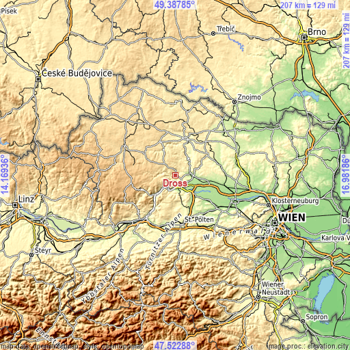 Topographic map of Droß