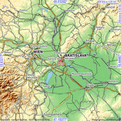 Topographic map of Berg