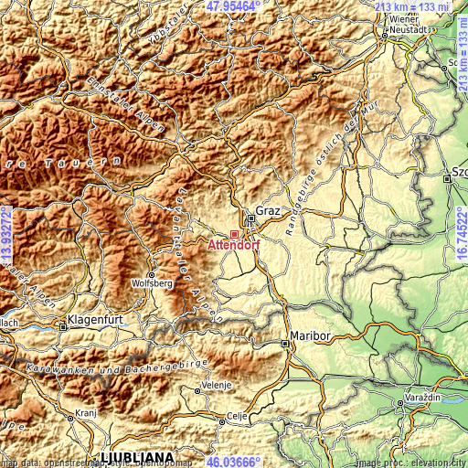 Topographic map of Attendorf