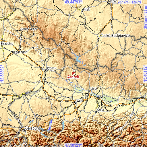 Topographic map of Arnreit