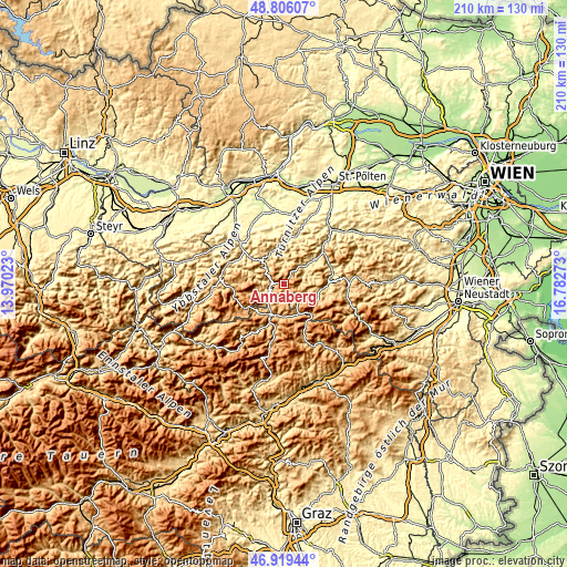 Topographic map of Annaberg