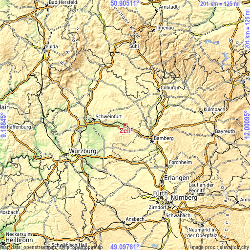 Topographic map of Zeil