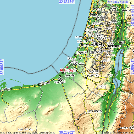 Topographic map of Al Burayj