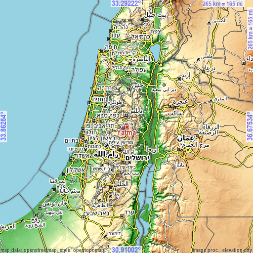 Topographic map of Yatmā