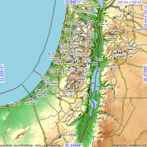 Topographic map of Şūrīf