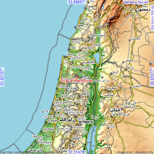 Topographic map of Sīlat al Ḩārithīyah