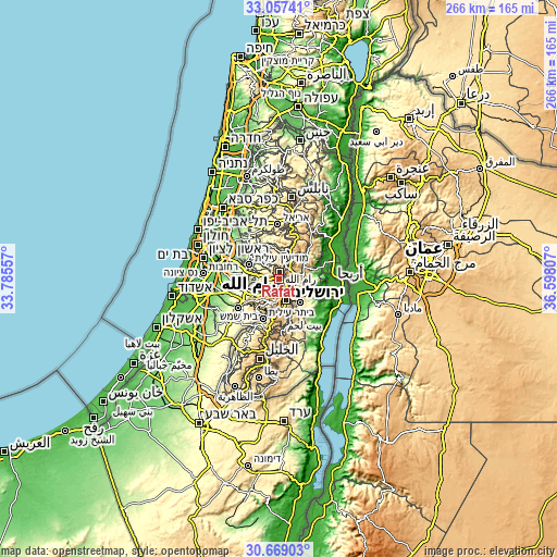 Topographic map of Rāfāt