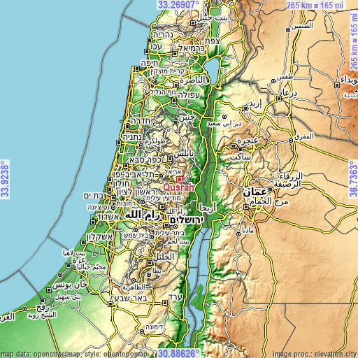 Topographic map of Quşrah
