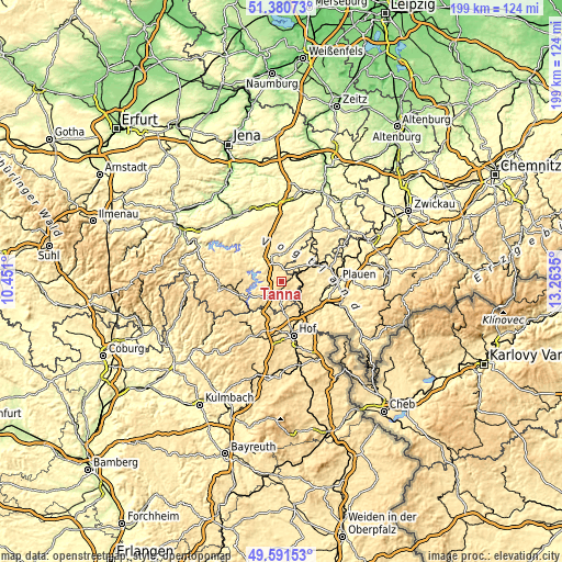 Topographic map of Tanna