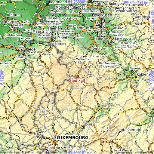 Topographic map of Stadtkyll