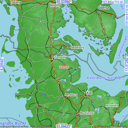 Topographic map of Sörup