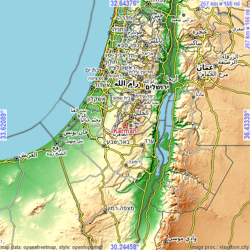 Topographic map of Karmah