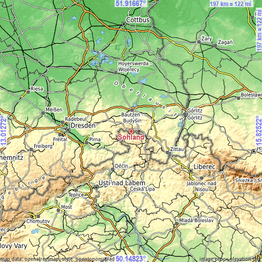 Topographic map of Sohland