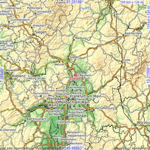 Topographic map of Södel