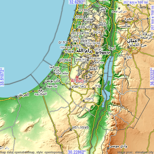 Topographic map of Al Burj