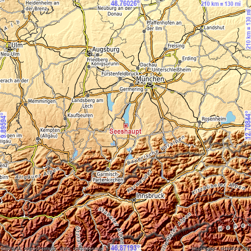 Topographic map of Seeshaupt