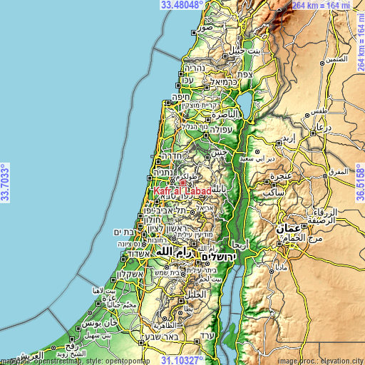 Topographic map of Kafr al Labad