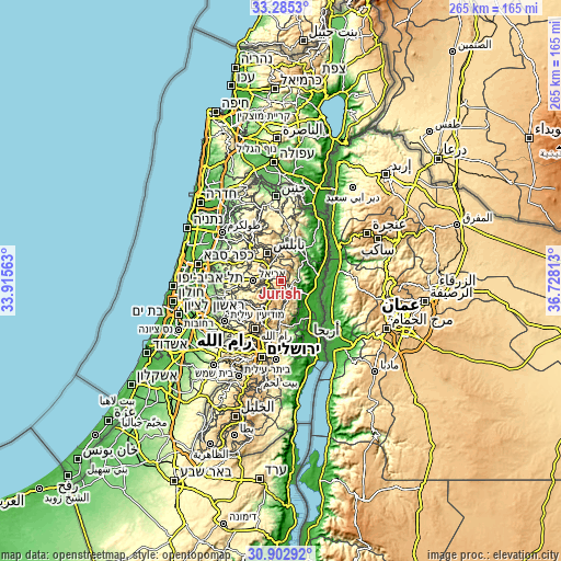 Topographic map of Jūrīsh