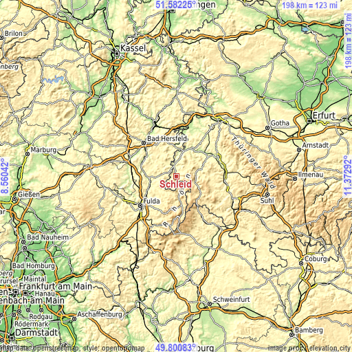 Topographic map of Schleid