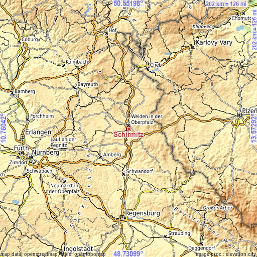 Topographic map of Schirmitz