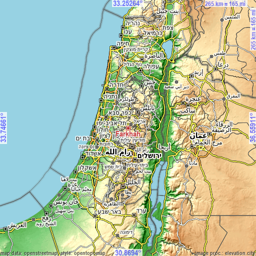 Topographic map of Farkhah