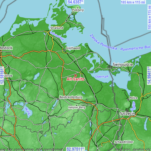 Topographic map of Alt-Sanitz