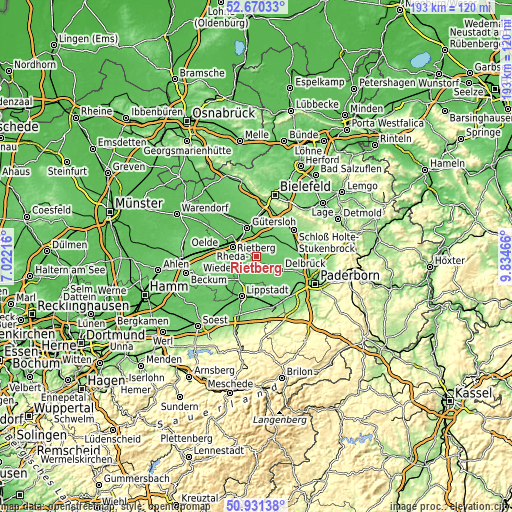 Topographic map of Rietberg